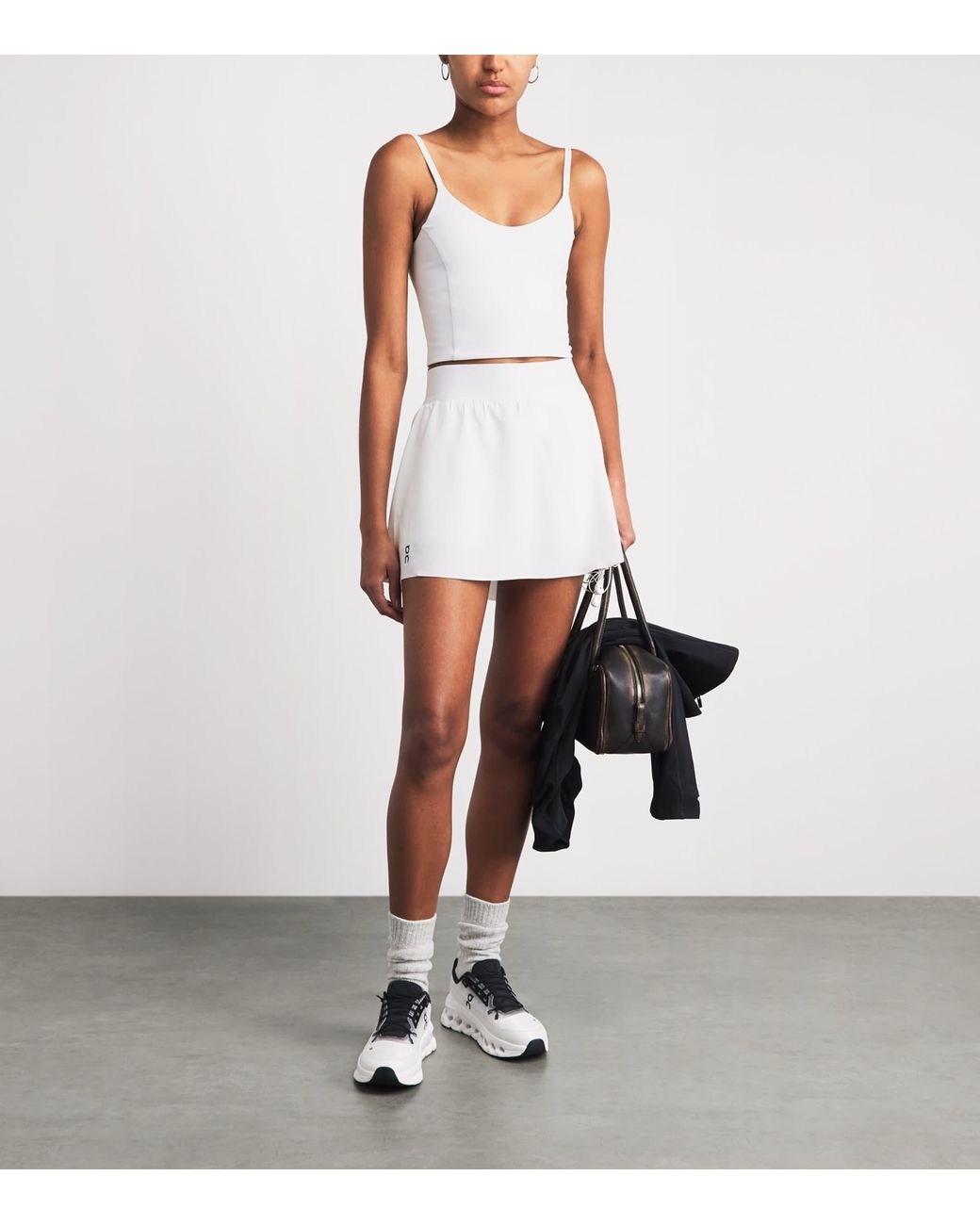On Shoes White Studio Sports Bra
