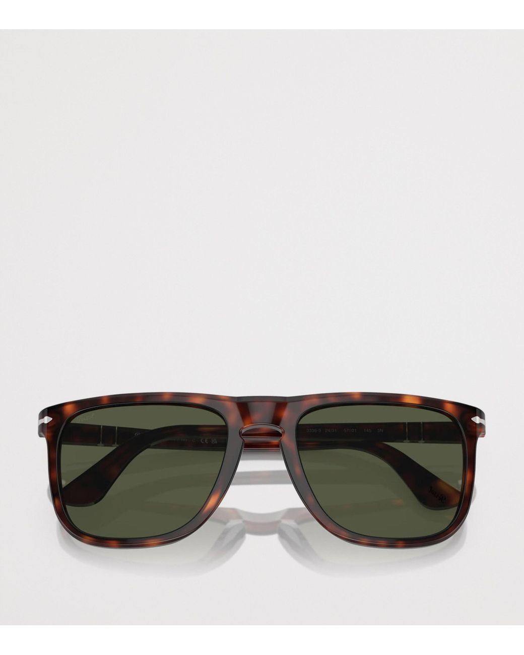 Persol Green Square Pilot Sunglasses
