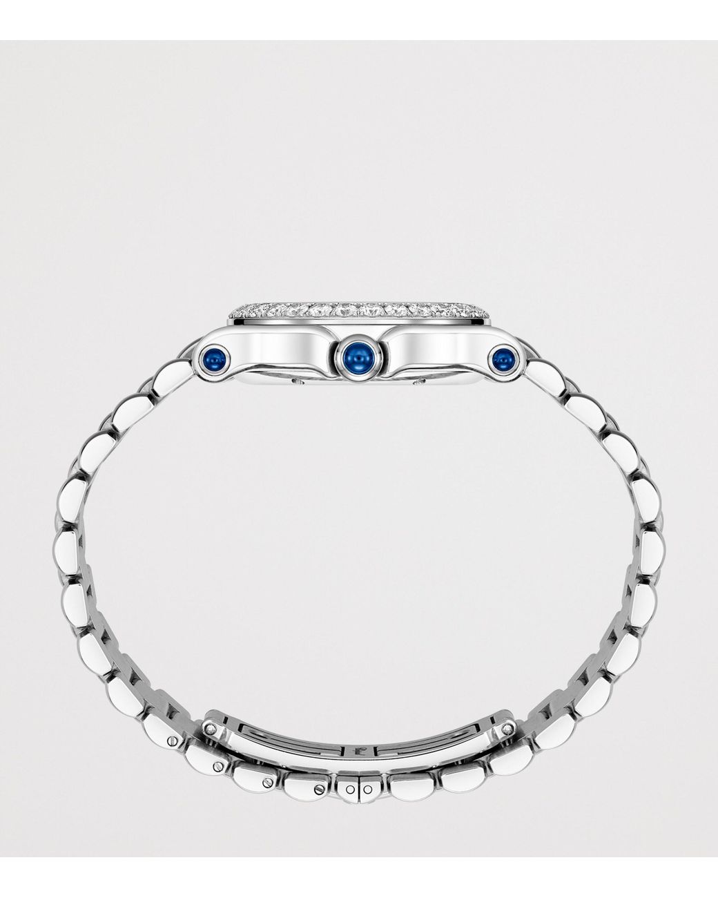 Chopard Metallic Stainless Steel And Diamond Happy Sport Watch