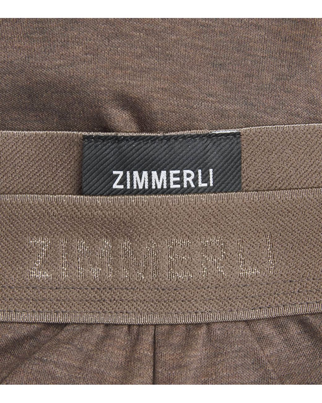 Zimmerli of Switzerland Brown Sea Island Cotton Briefs for men