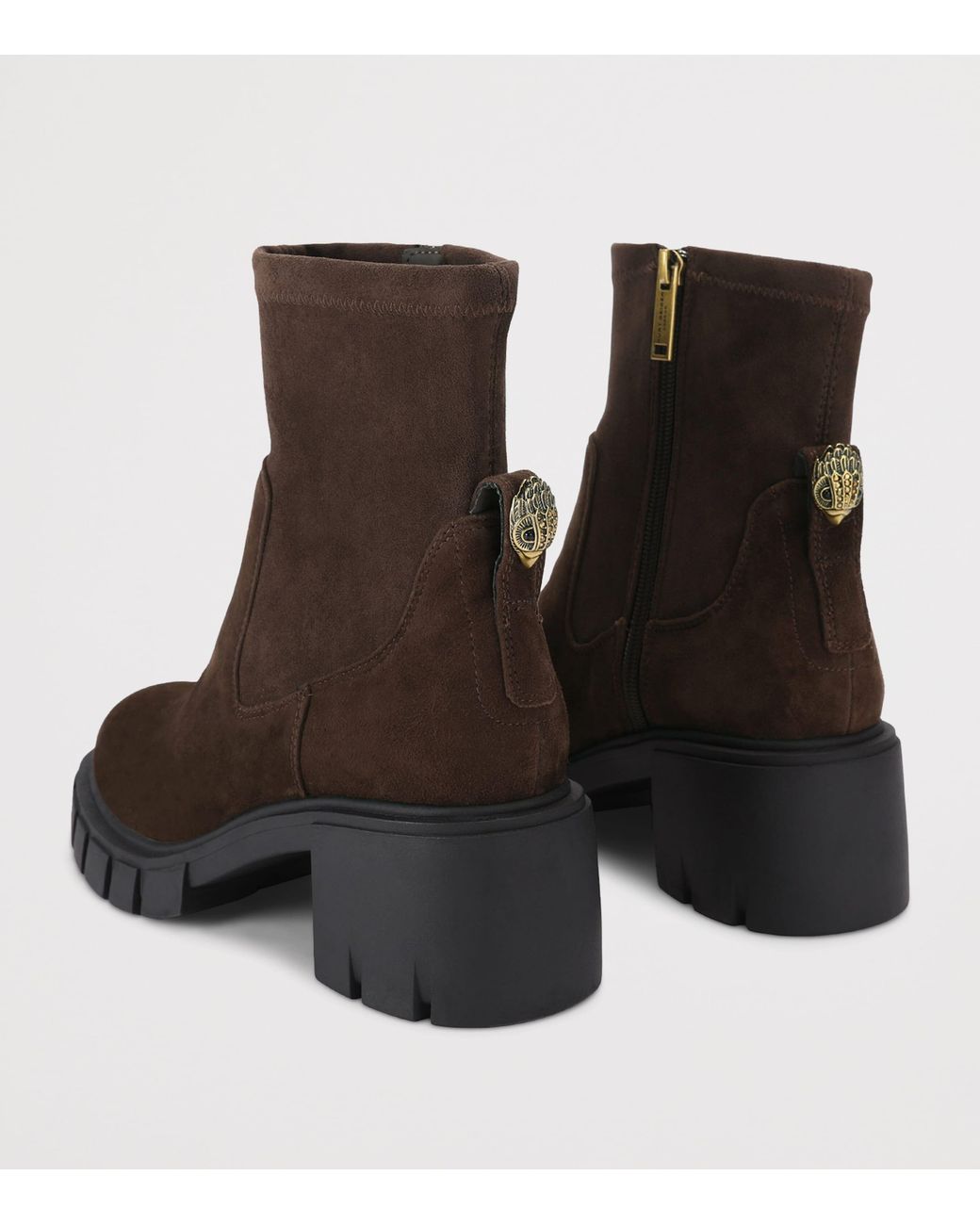 Kurt Geiger Brown Suede Clarence Ankle Boots 60