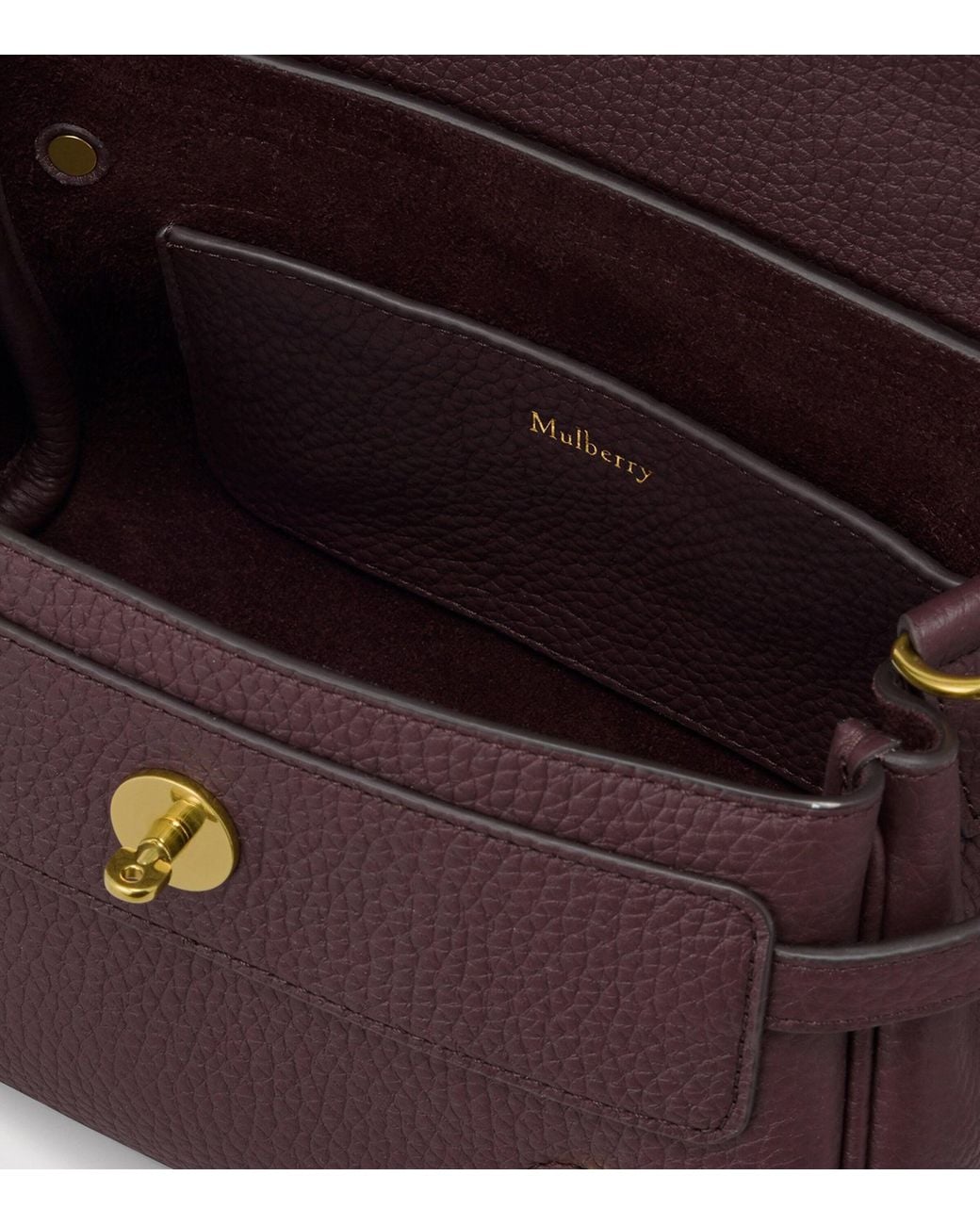 Mulberry Purple Mini Leather Alexa Cross-Body Bag