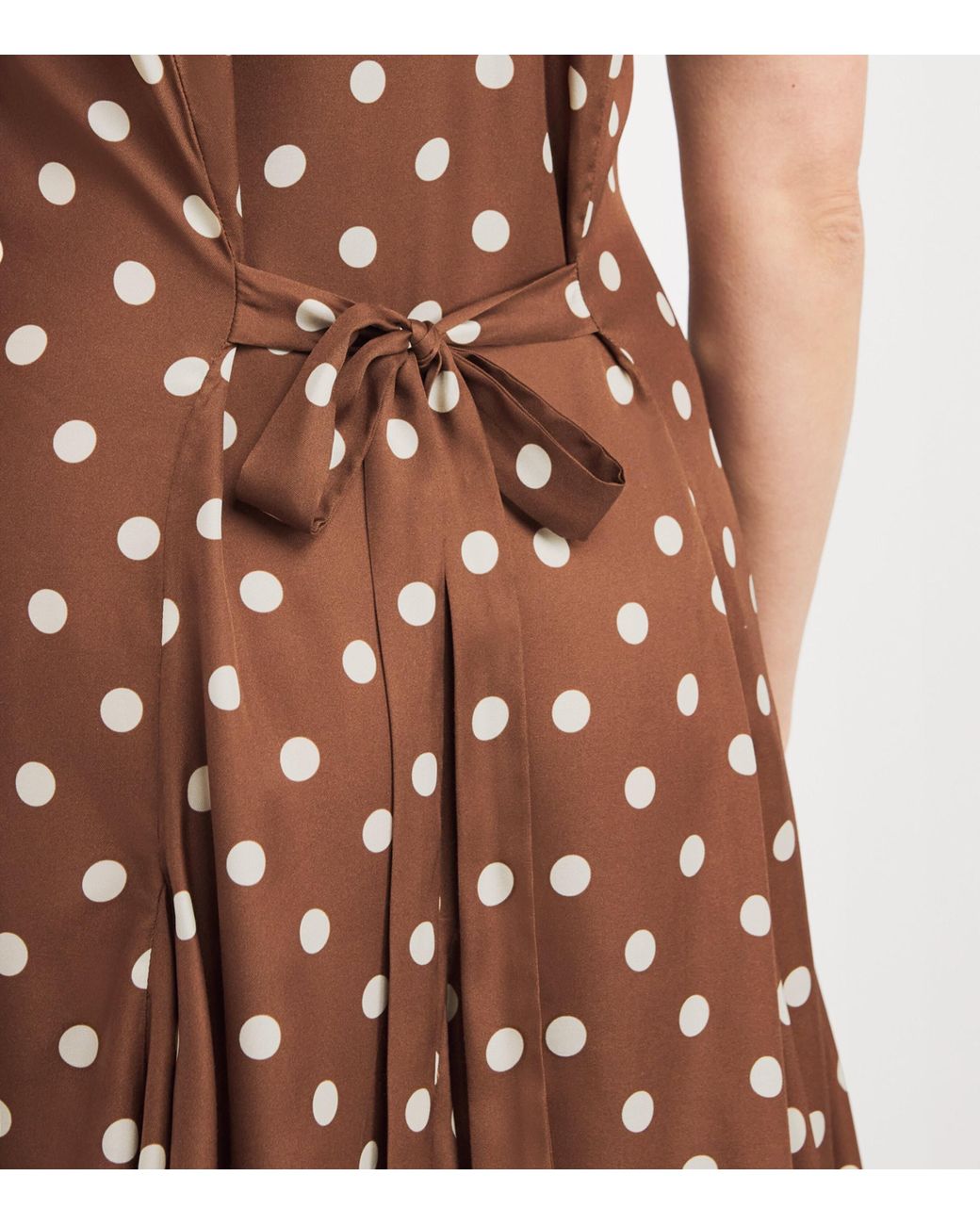 Doen Silk-Blend Satin Aubrey Mini Dress in Brown | Lyst