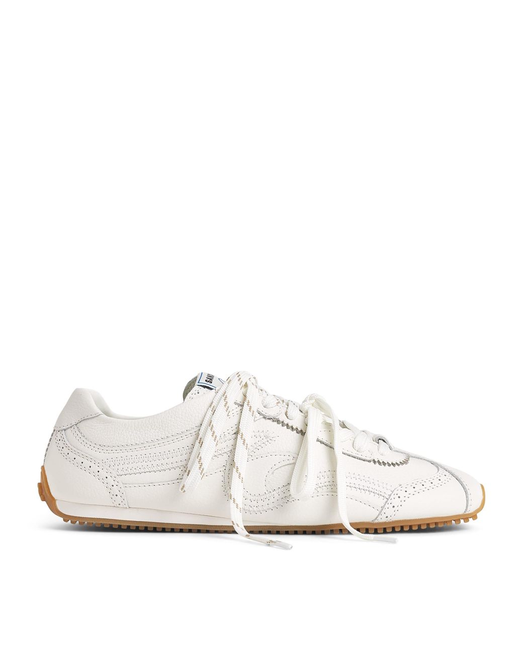 Sandro White Leather Light Wave Sneakers