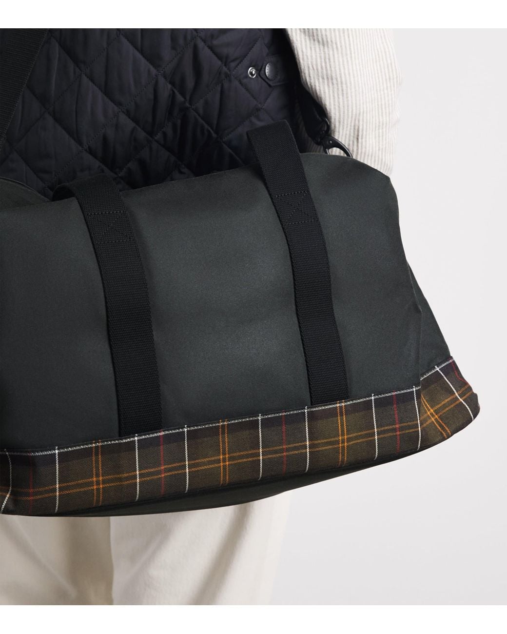 Barbour Black Field Wax Holdall for men