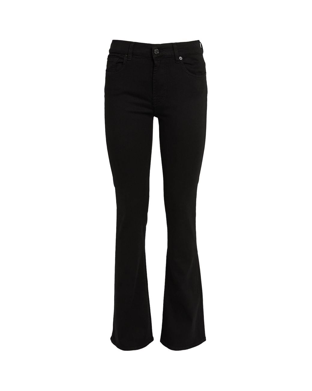 7 For All Mankind Black Bair Bootcut Jeans
