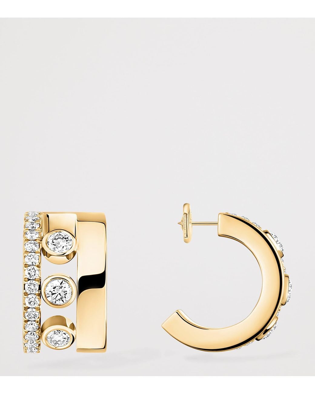 Messika Metallic Move Romane And Diamond Hoop Earrings