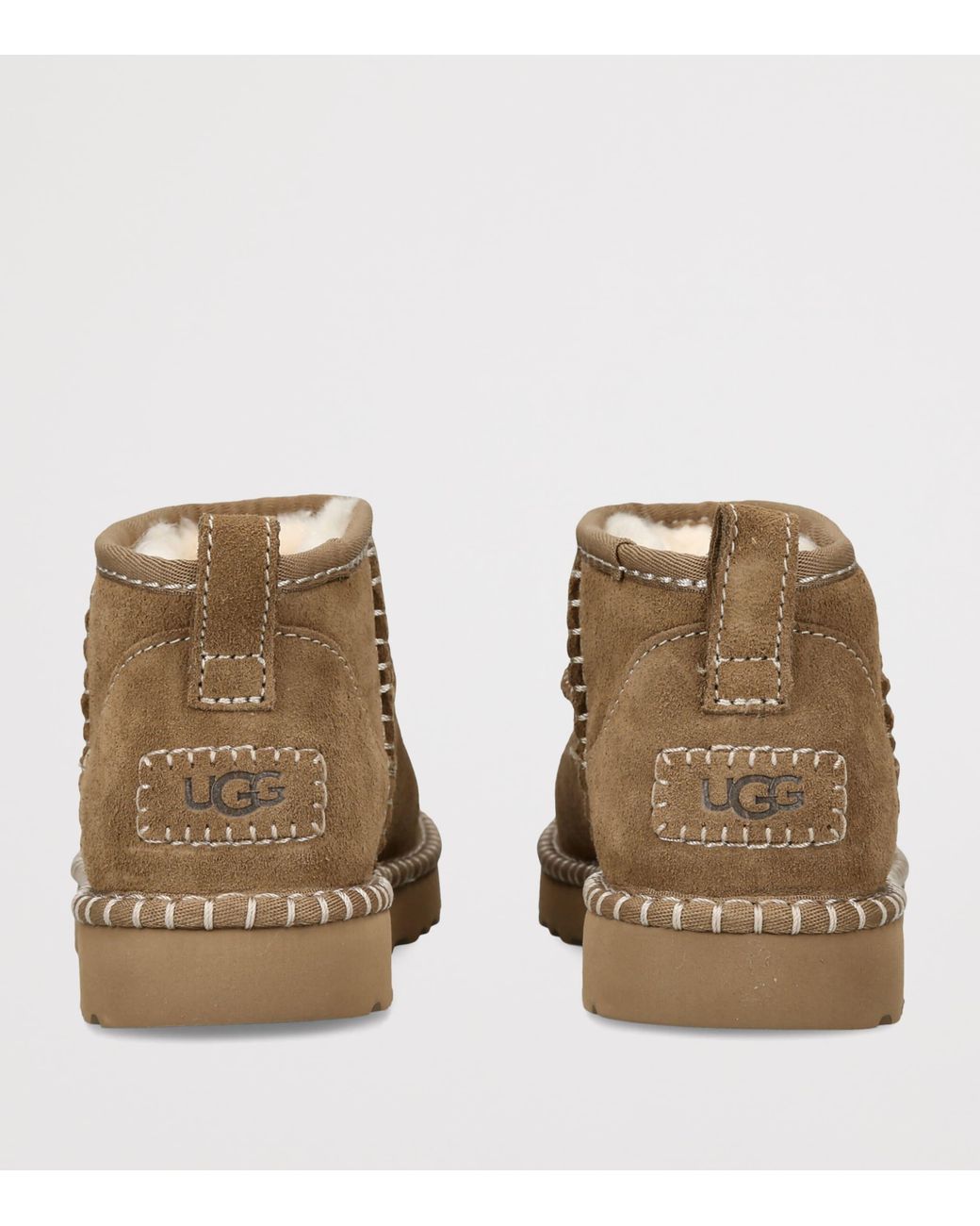 Ugg Brown Suede Classic Ultra Mini Boots