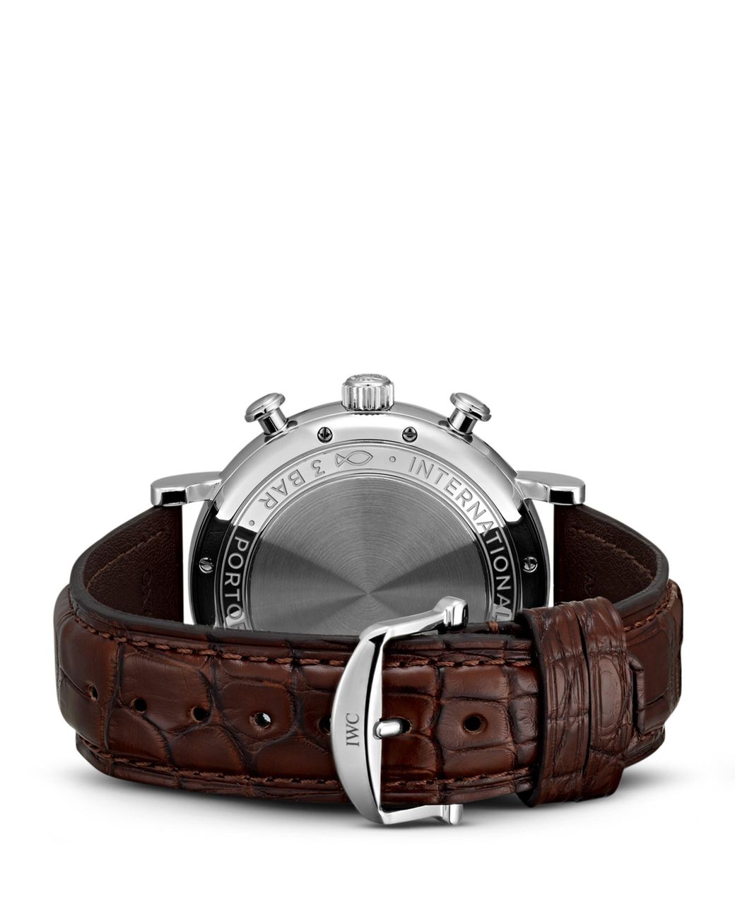 Iwc Gray Stainless Steel Portofino Chronograph Watch for men