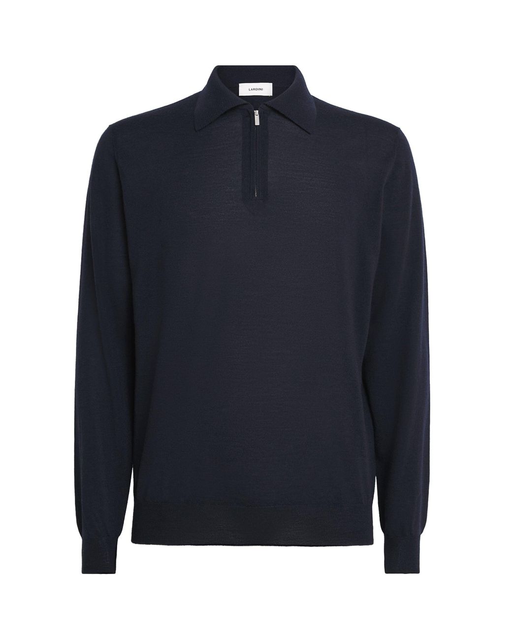 Lardini Blue Wool-Silk-Cashmere Quarter-Zip Sweater for men