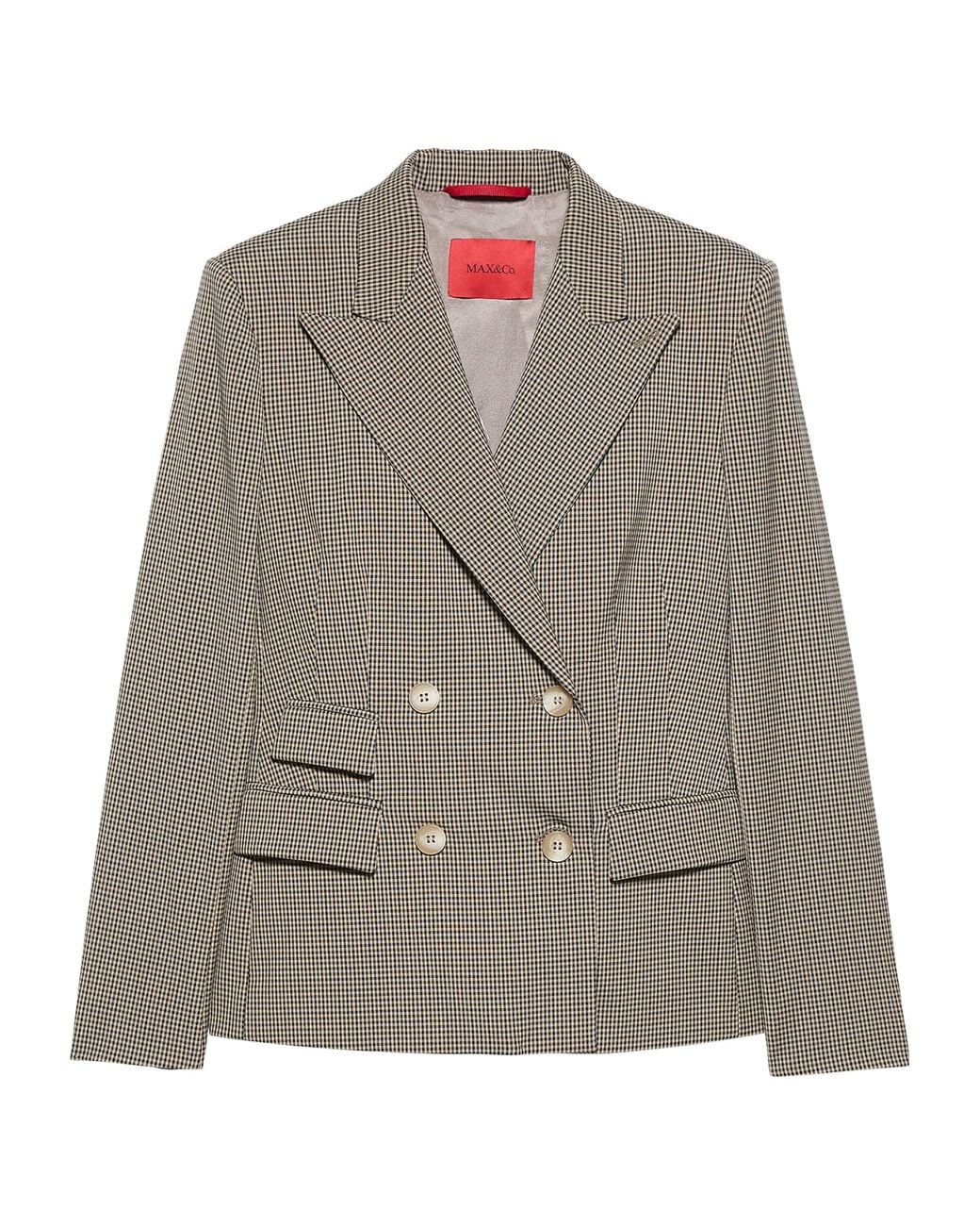 MAX&Co. Gray Double-Breasted Blazer
