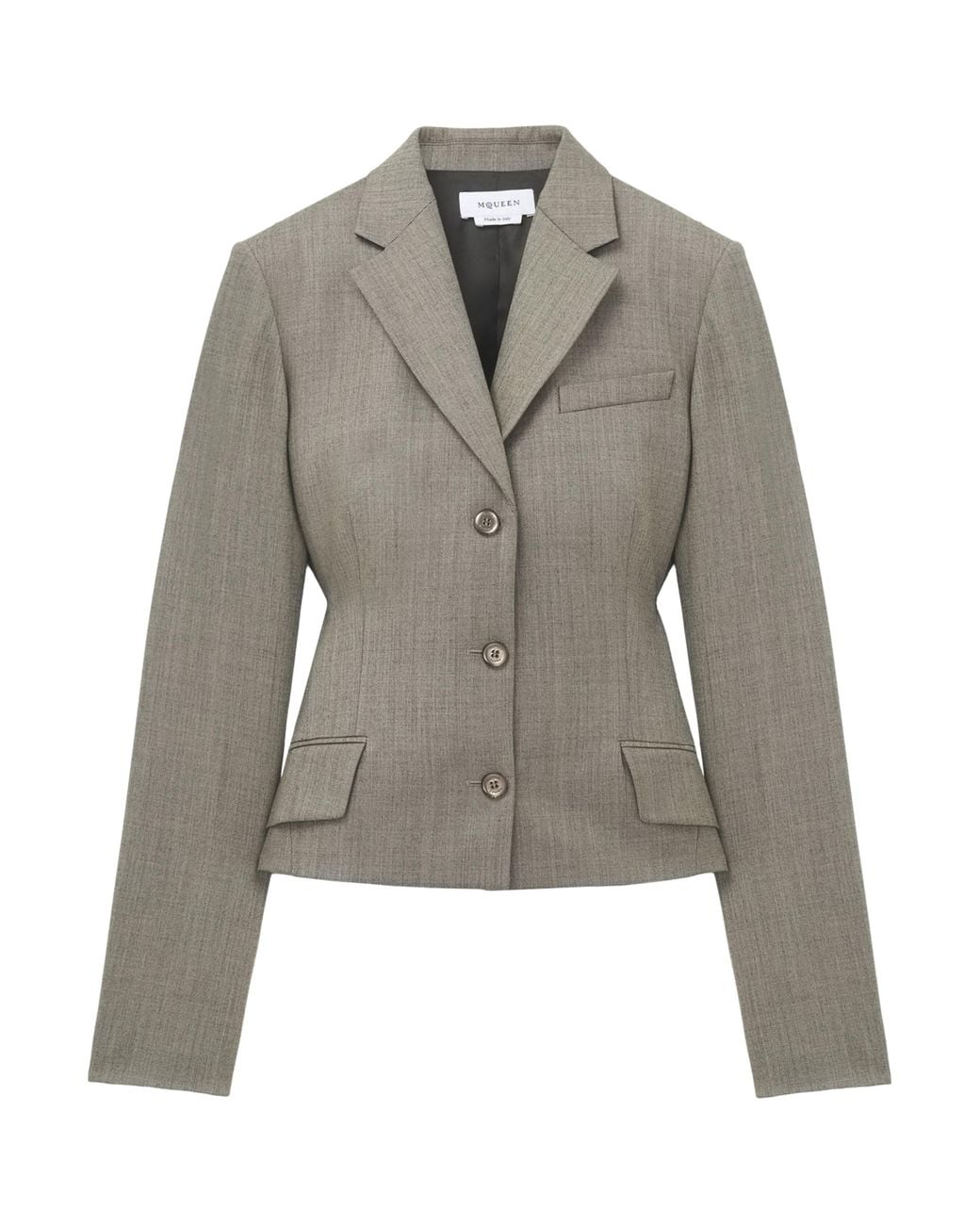 McQueen Gray Wool Blazer