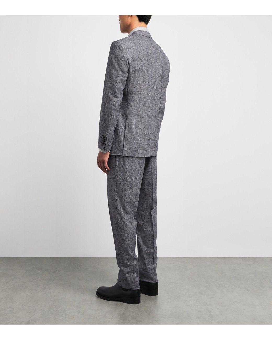 Canali Gray Wool Check 2-Piece Suit for men