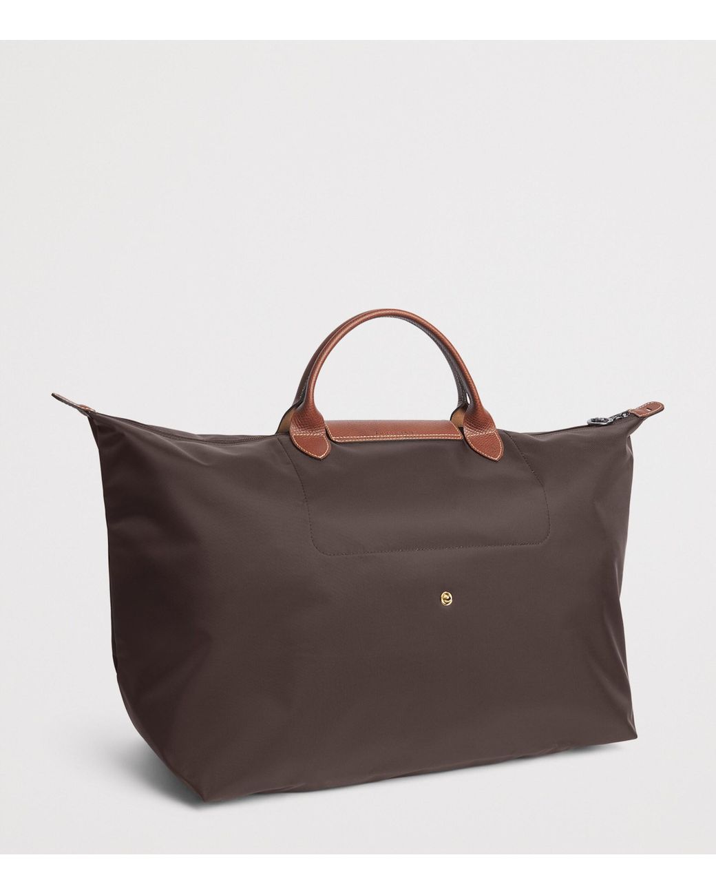 Longchamp Brown Large Le Pliage Original Travel Bag
