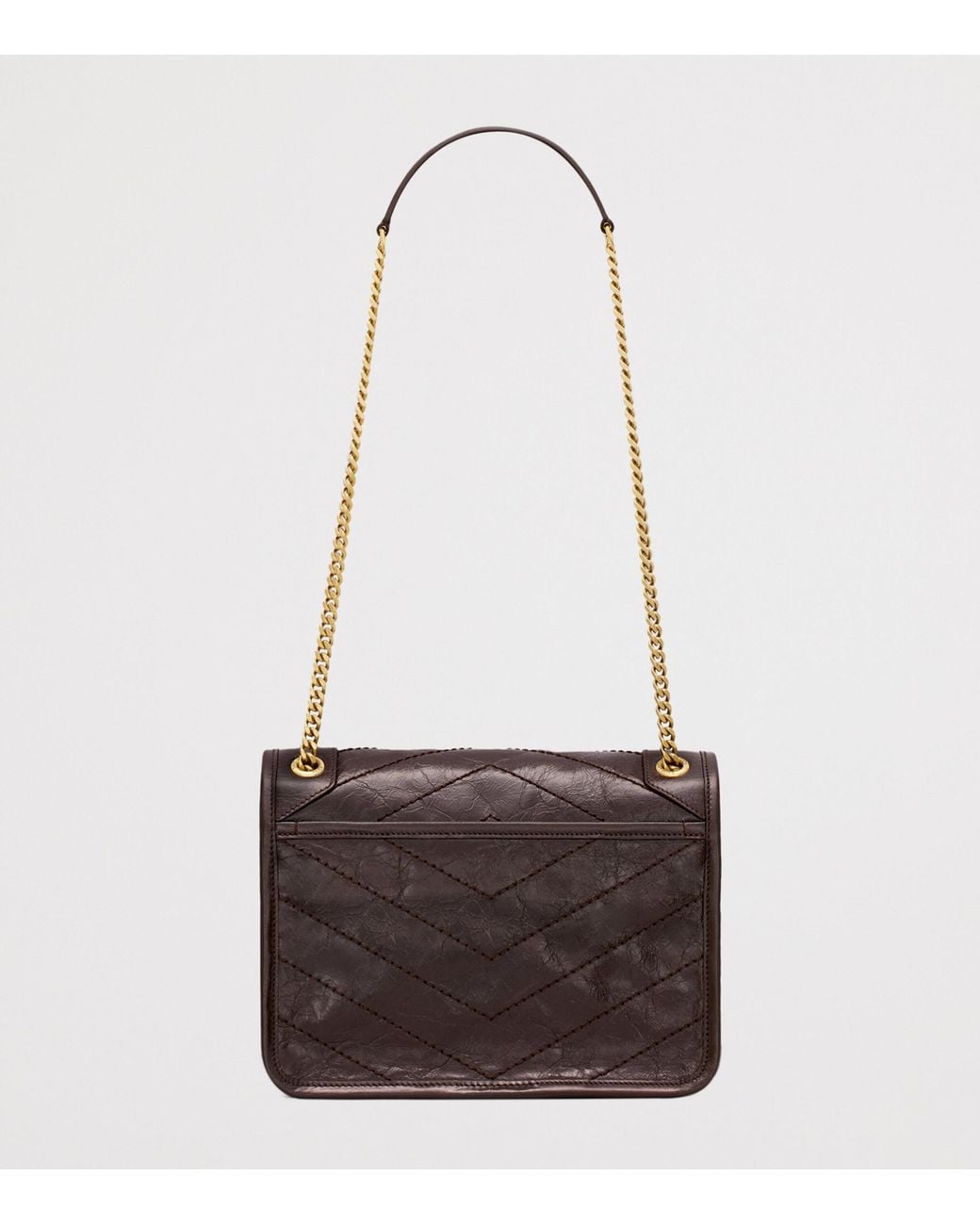 Saint Laurent White Leather Niki Baby Shoulder Bag