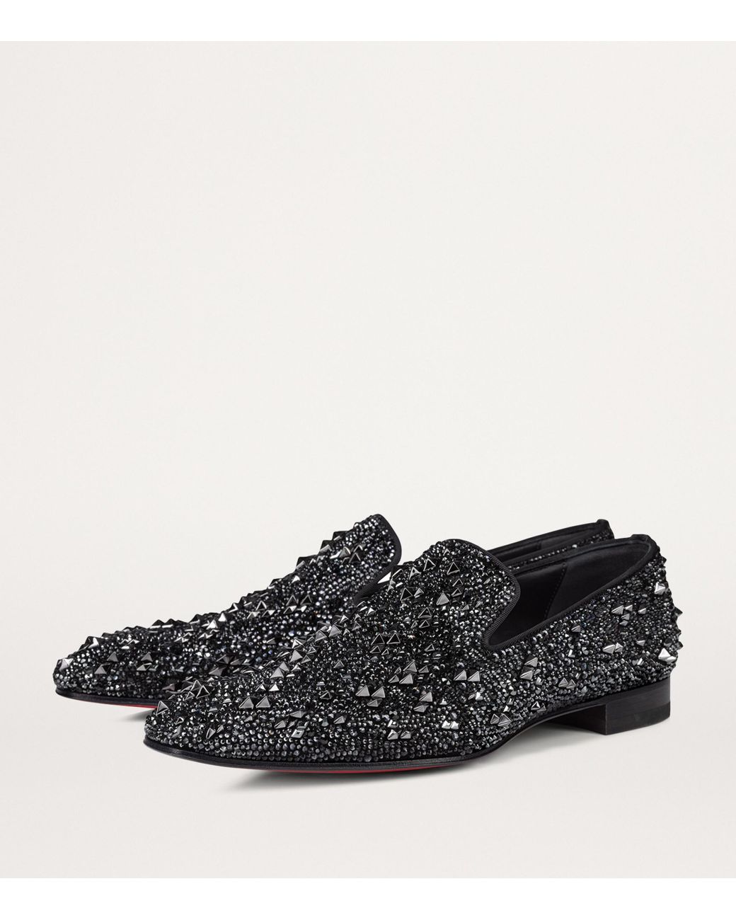 Christian Louboutin Dandelion Strass Eternity Loafers in