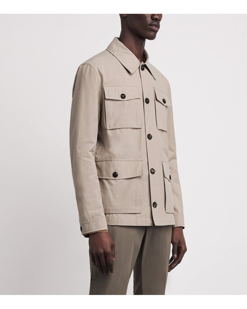 Pal Zileri Natural Cotton-Blend Field Jacket for men