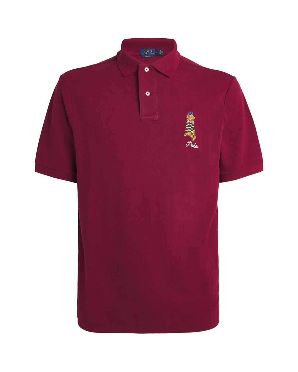 Polo shirt - Ecru with hedgehog monogram