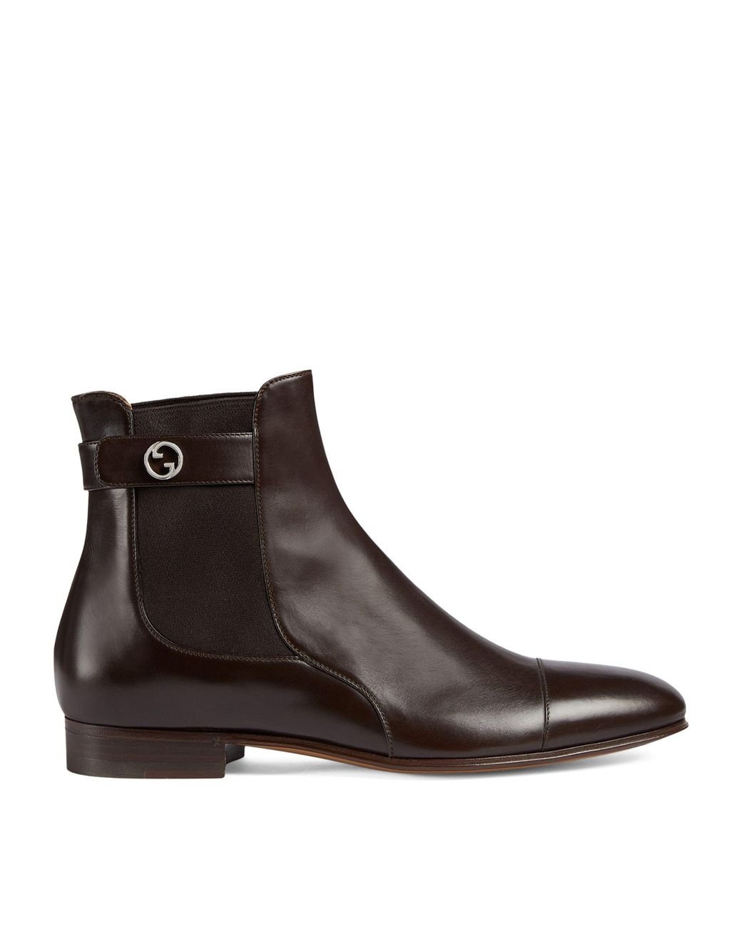 Gucci Leather Blondie Ankle Boots in Brown for Men Lyst UK