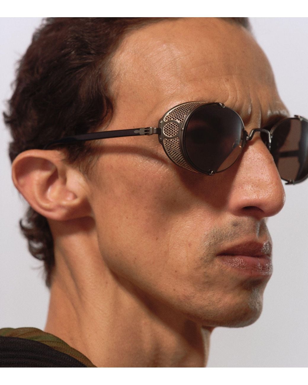 Matsuda Gray 10610H Round Sunglasses for men