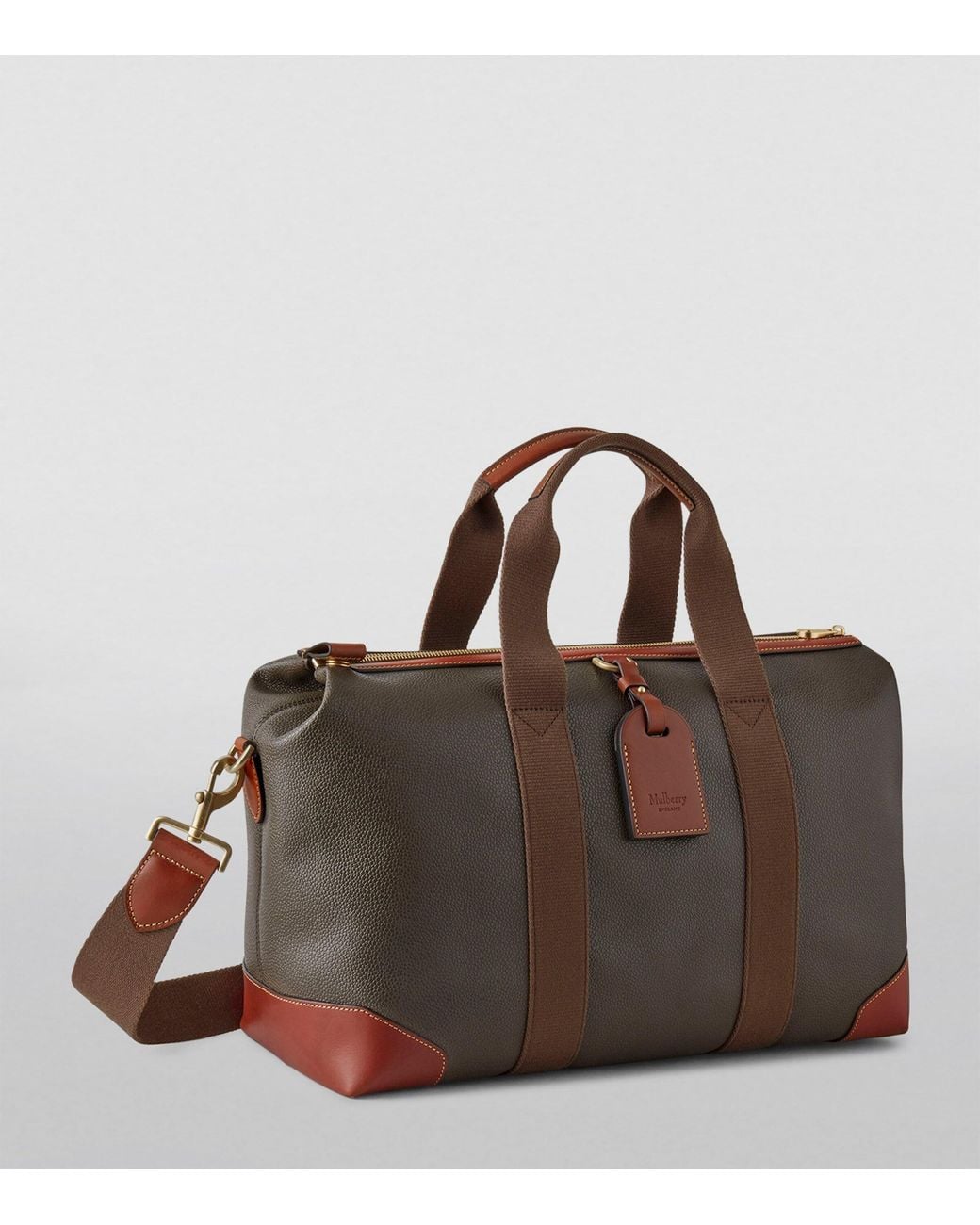 Mulberry Brown Heritage Clipper Holdall for men
