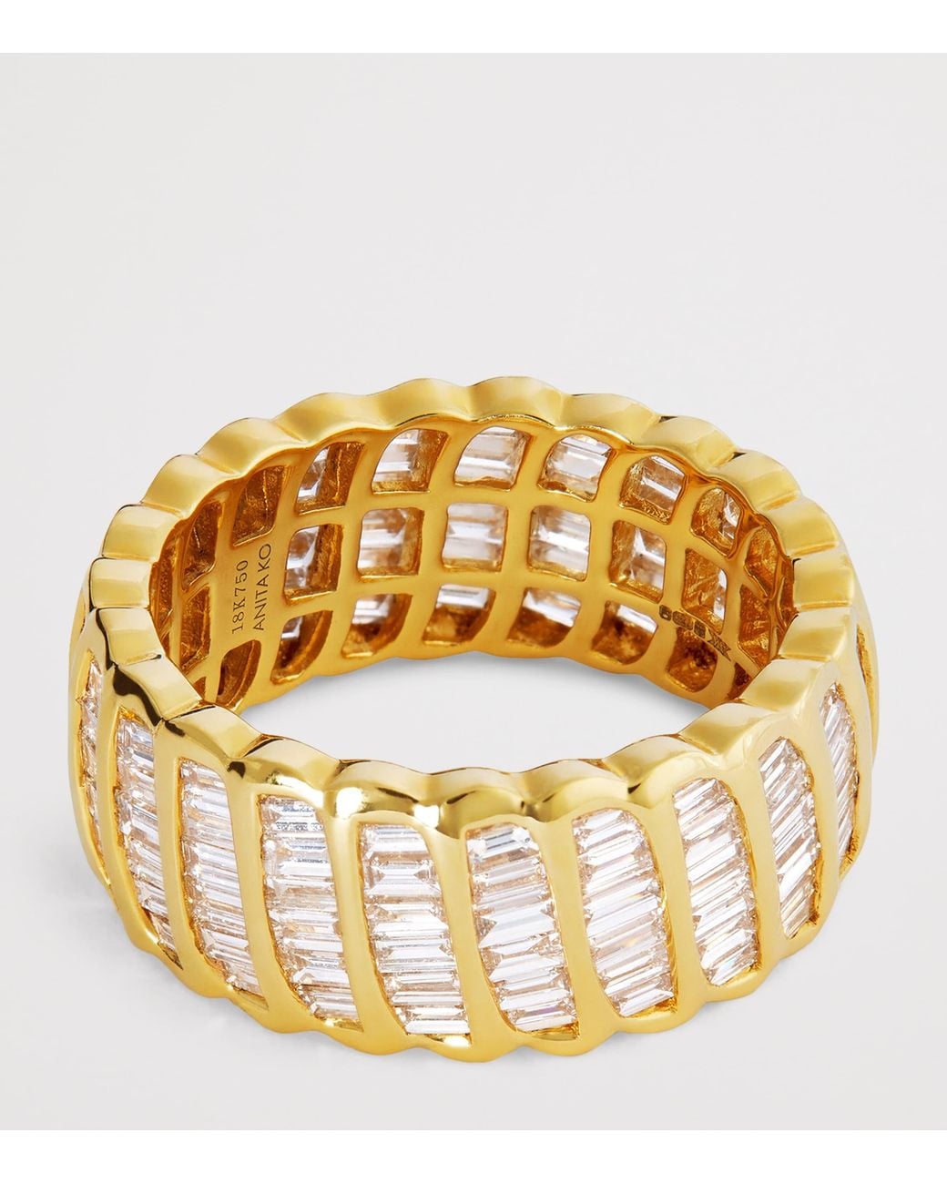Anita Ko Metallic And Diamond Zoe Ring
