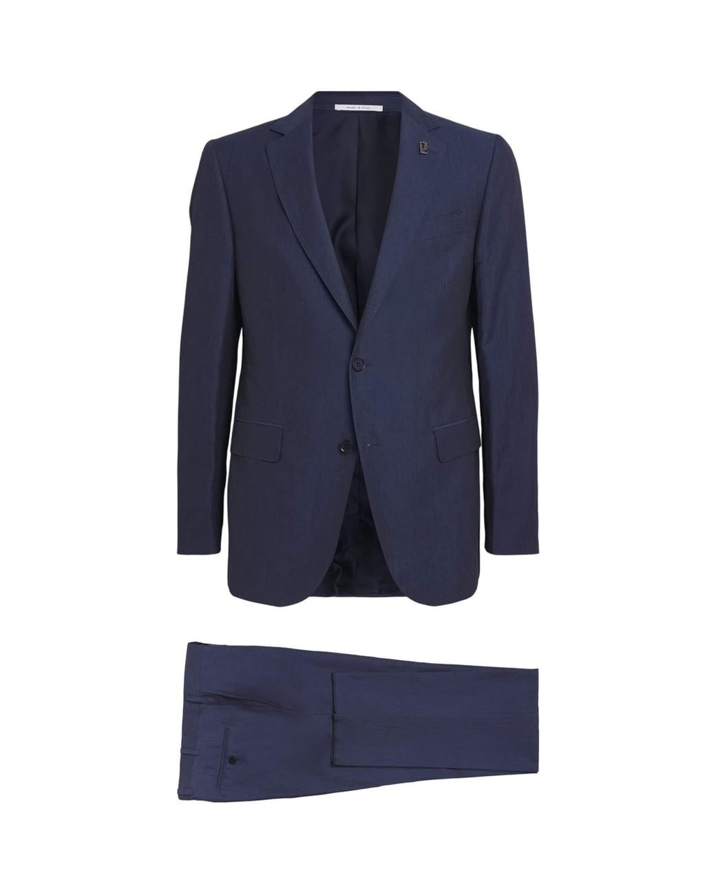 Pal Zileri Blue Cotton-Linen Vicenza 2-Piece Suit for men