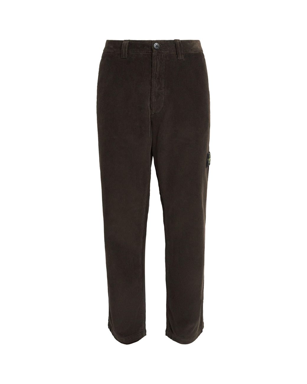 Stone Island Black Organic Corduroy Trousers for men