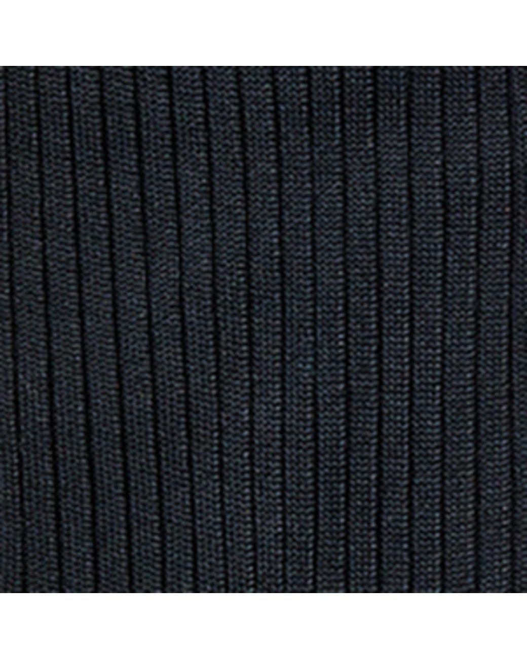 Doré Doré Black Cotton Rib-Knit Socks for men