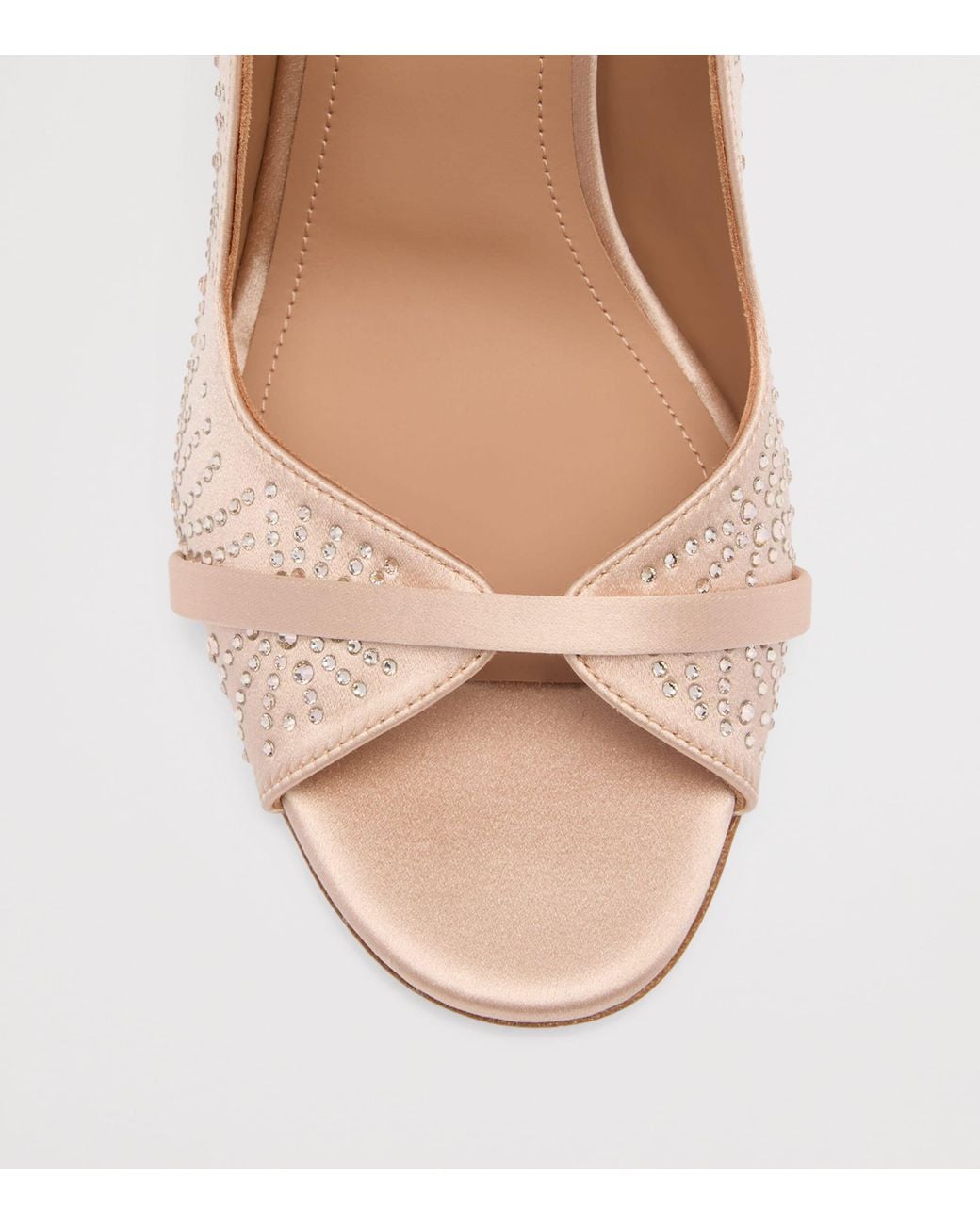 Malone Souliers Pink Satin Norah Heeled Sandals 70