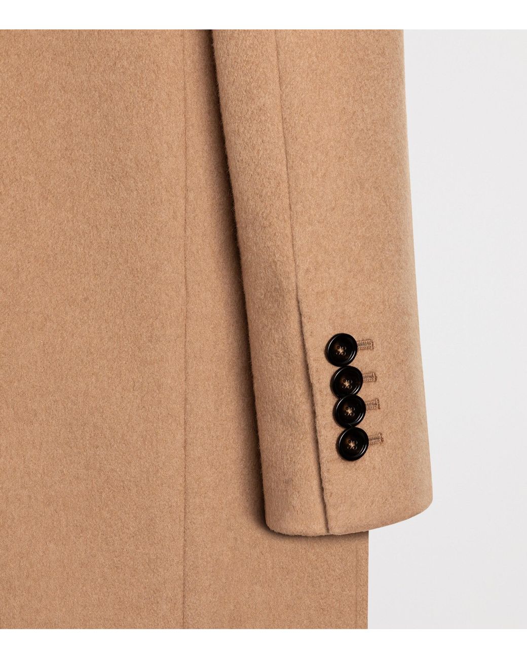 Dolce & Gabbana Brown Wool Double-Breasted Long Coat for men