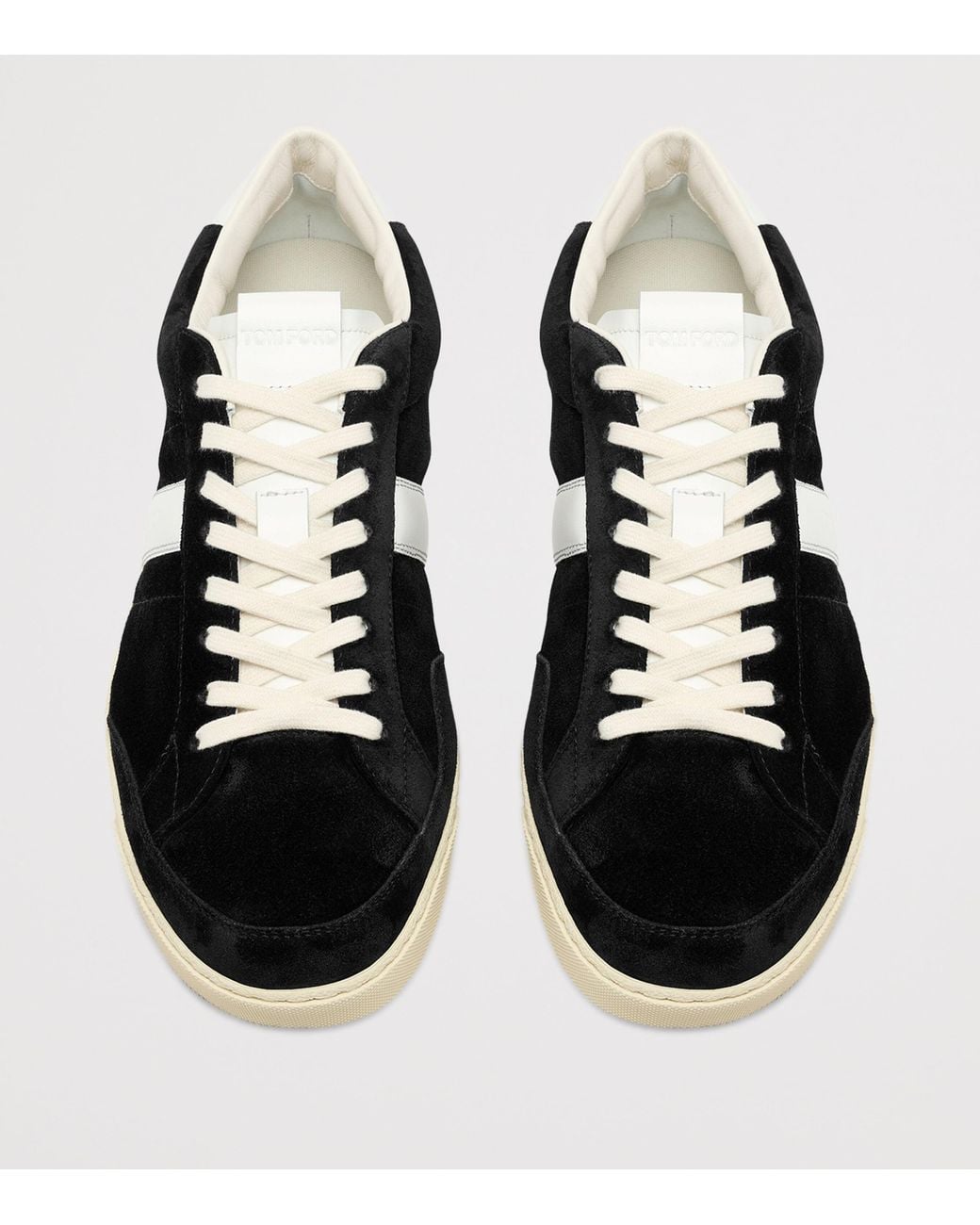 Tom Ford Black Leather T Sneakers for men