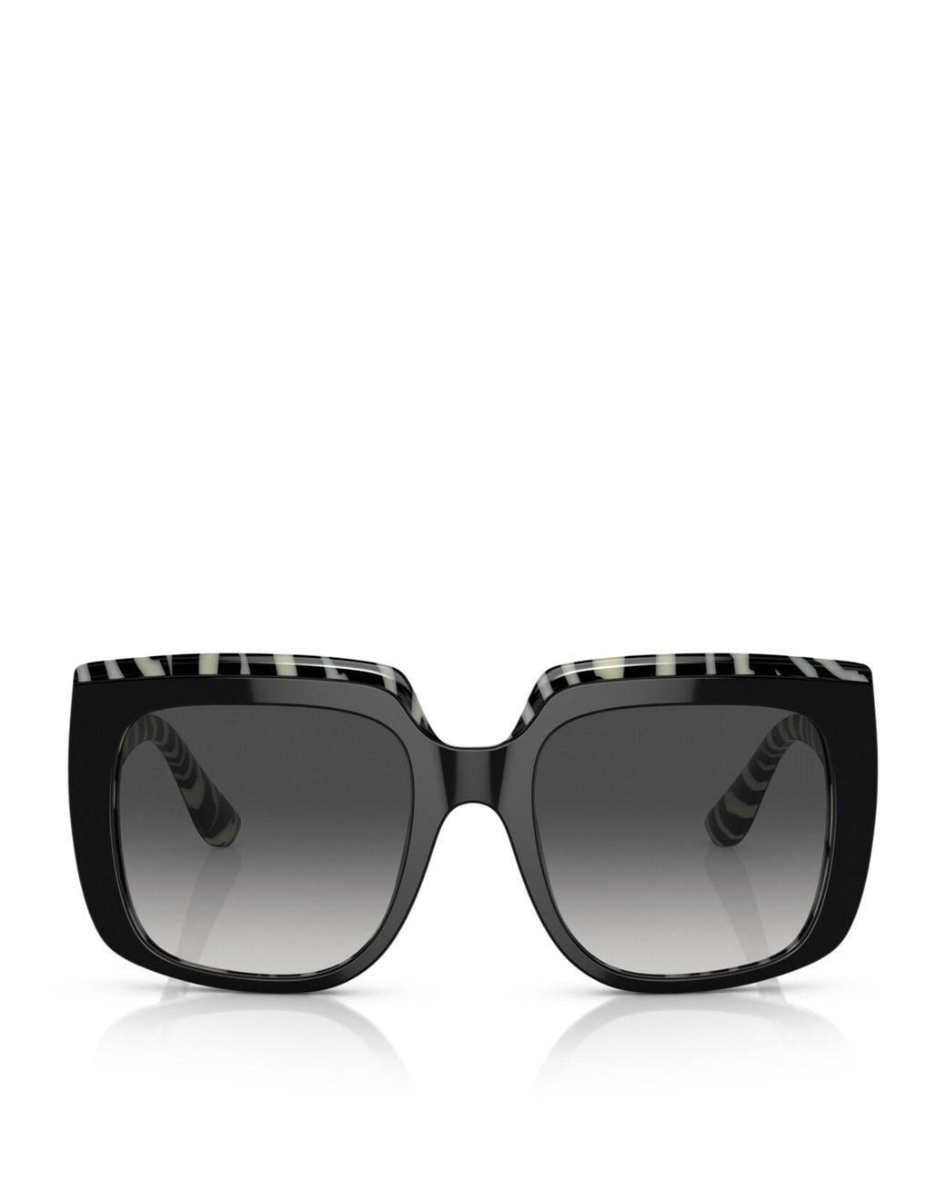 Dolce & Gabbana Black Acetate Square Sunglasses