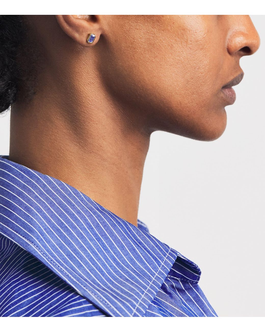 Azlee Blue Small And Sapphire Stud Earrings
