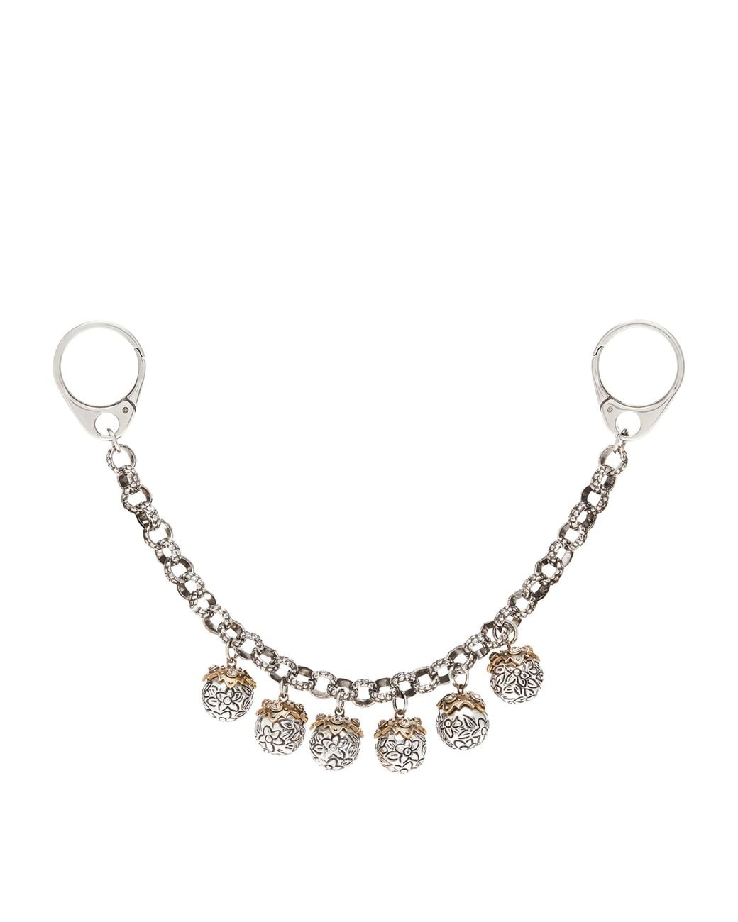 McQueen Metallic Heirloom Chain Bag Charm