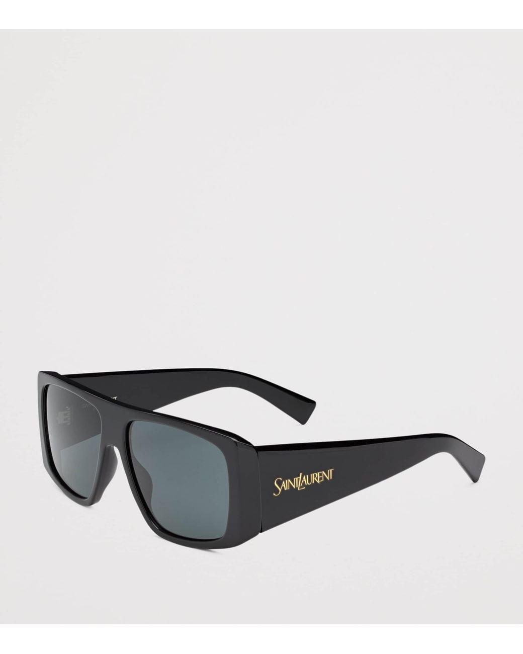 Saint Laurent Black Flat-Top Sunglasses