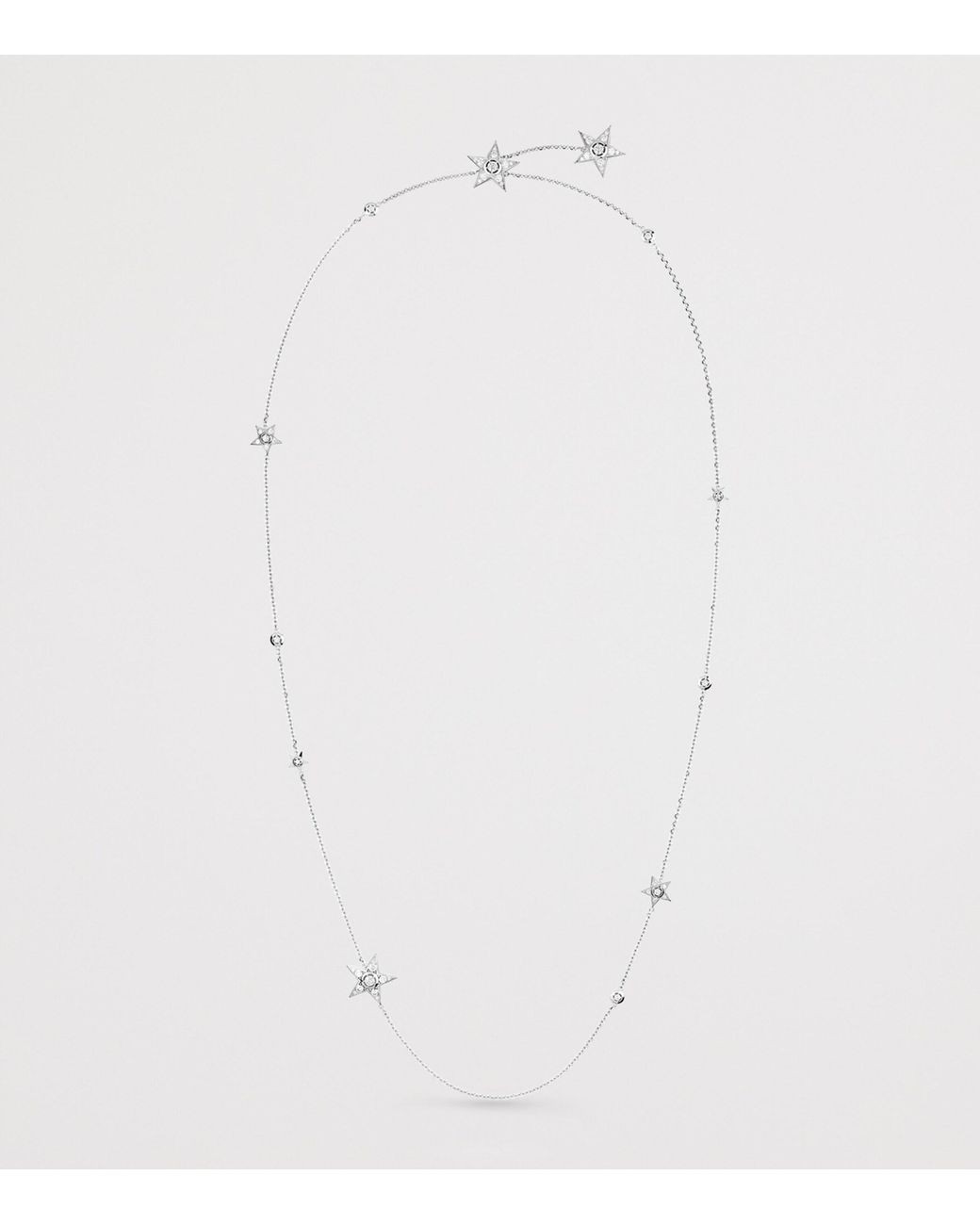 Chanel Metallic And Diamond Les Infinis De Comète Long Necklace