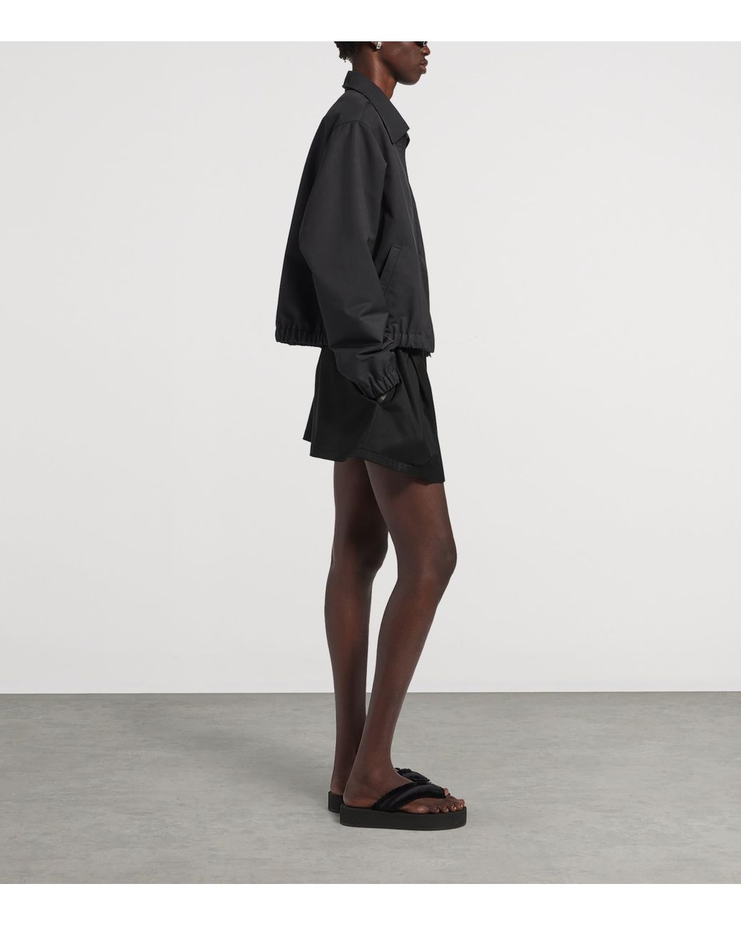 Balenciaga Black Wool-Blend Boxer-Style Shorts