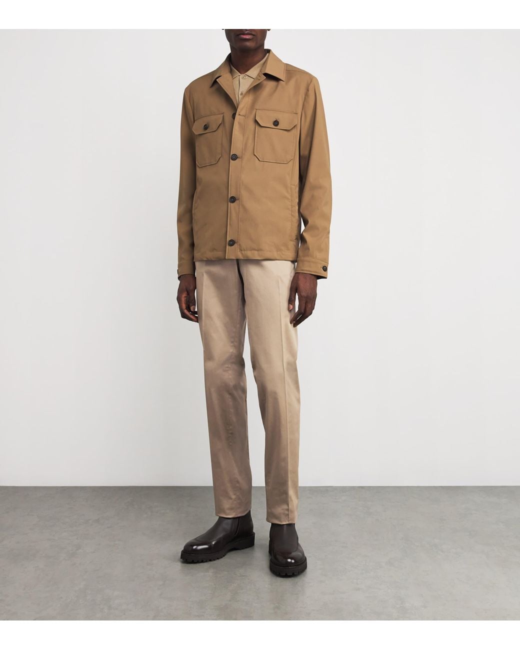 Pal Zileri Natural Stretch-Cotton Chinos for men