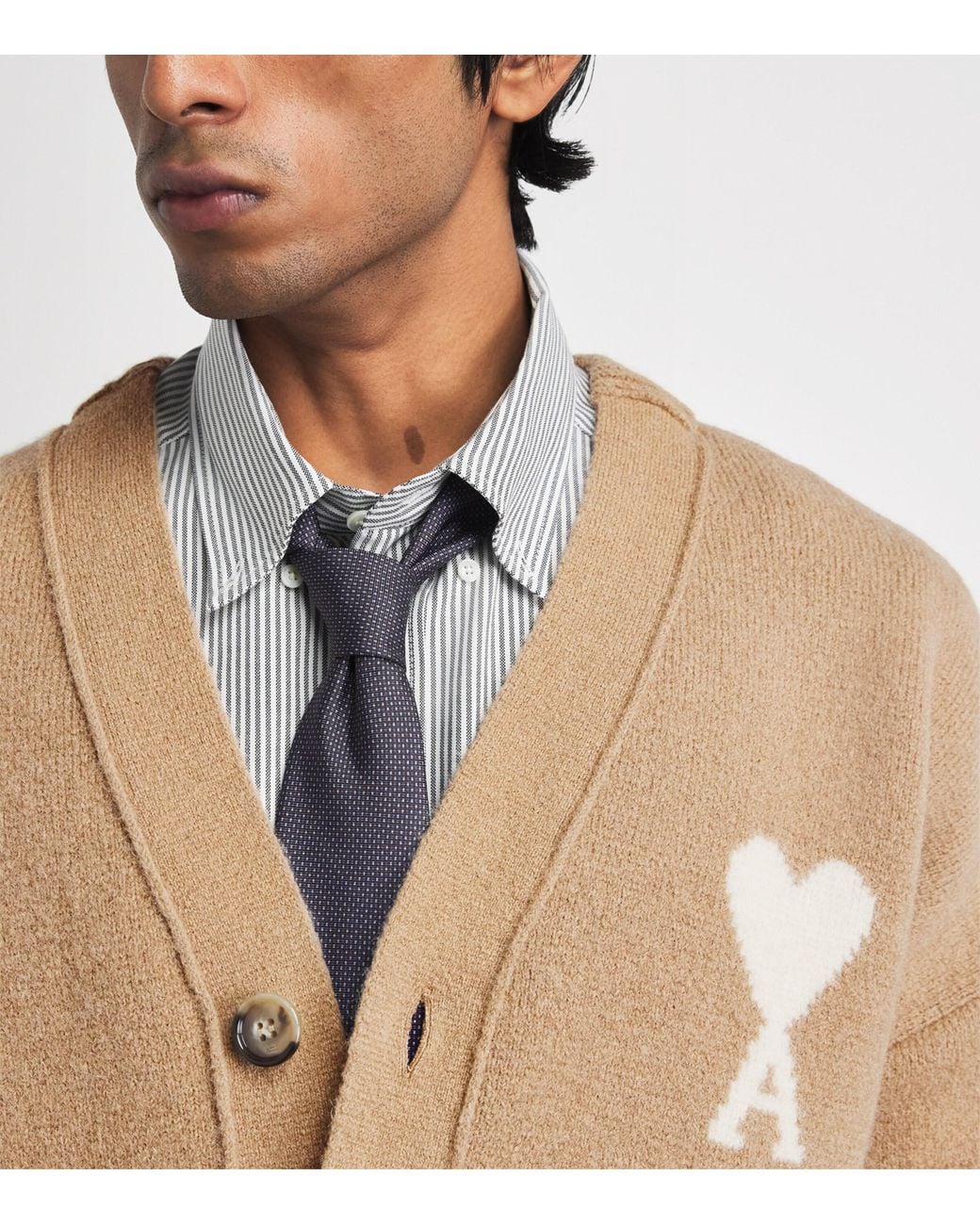 AMI Natural Ami De Coeur Cardigan for men