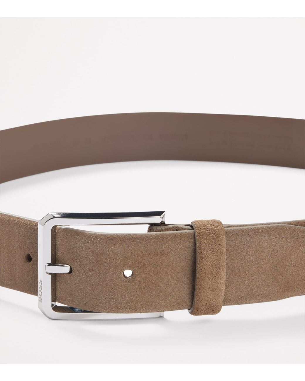 Boss Brown Suede Caleb Belt for men