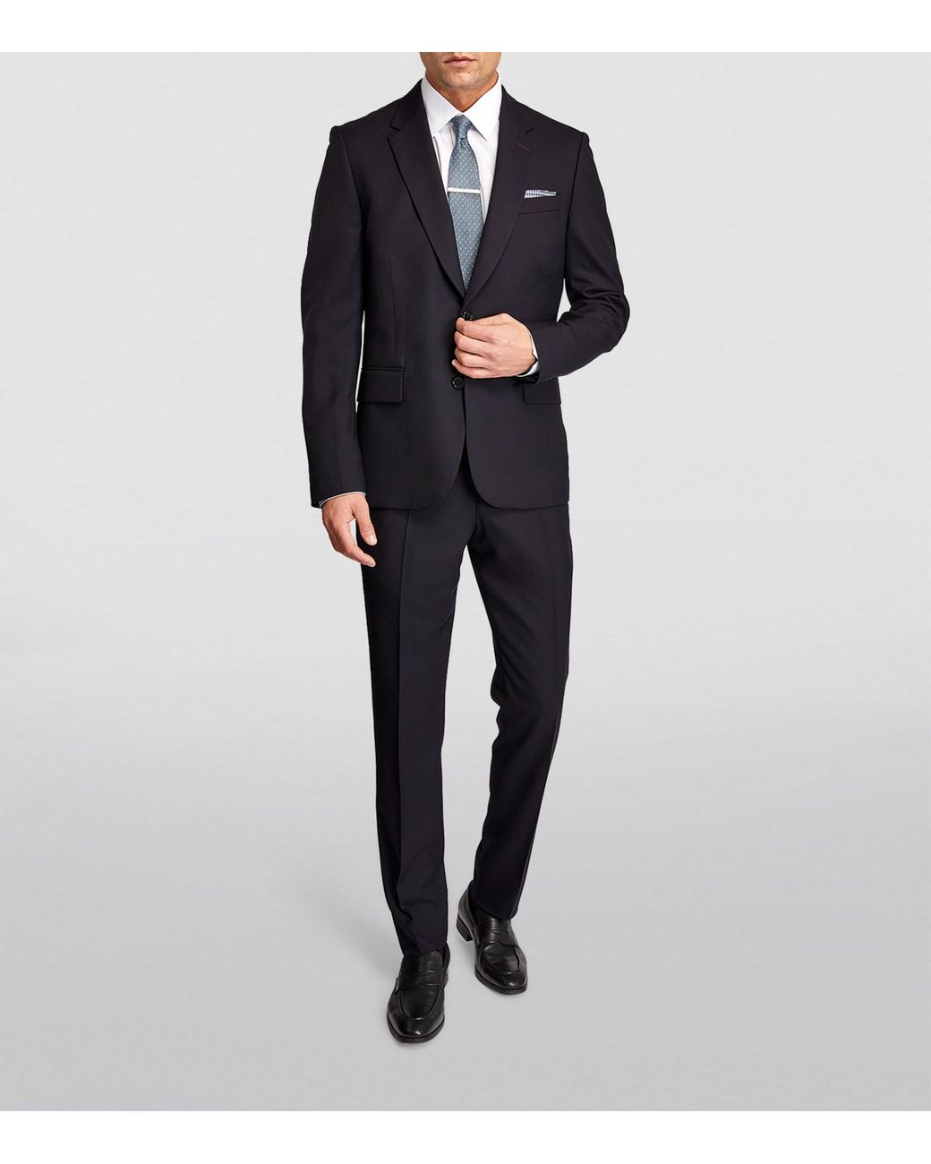 Paul Smith Blue Wool 2-Piece Suit for men