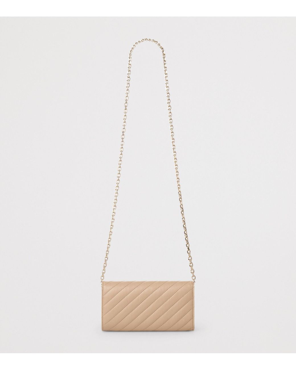 Jimmy Choo Natural Curve Leather Chain Wallet