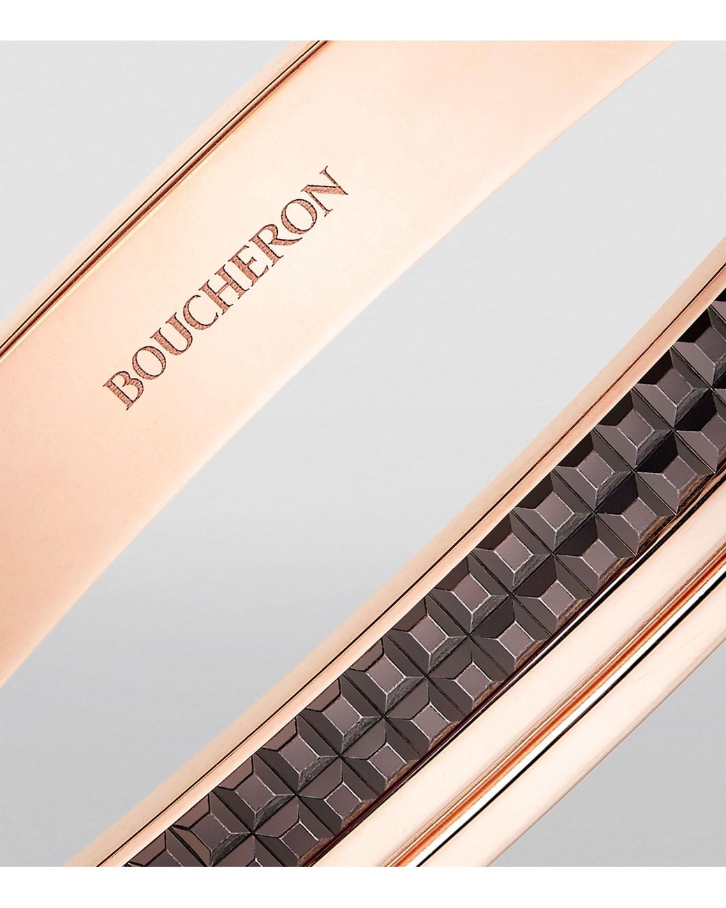 Boucheron Brown And Rose Quatre Classique Bangle