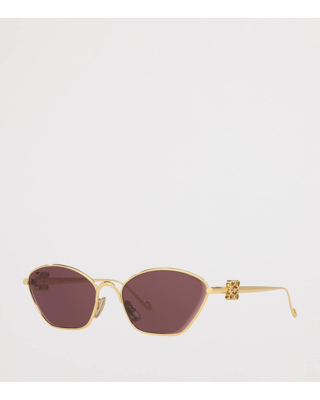 Loewe Pink Anagram Hexagonal Sunglasses
