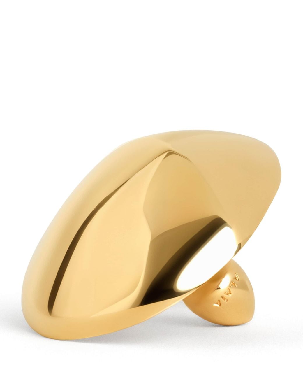 Alaïa Natural Aluminium Dome Earrings