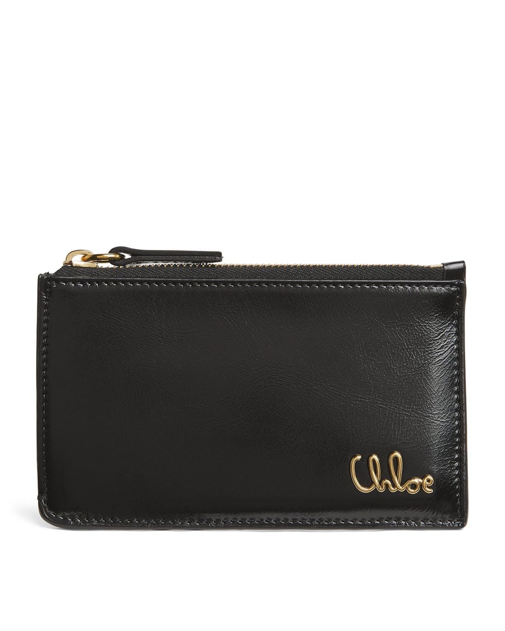 Chloé Black Small Calfskin Zipped Card Holder