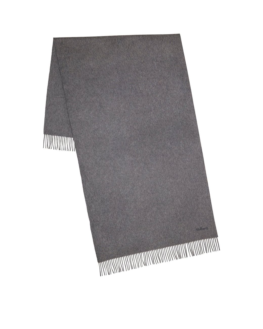 Mulberry Gray Merino Wool Scarf