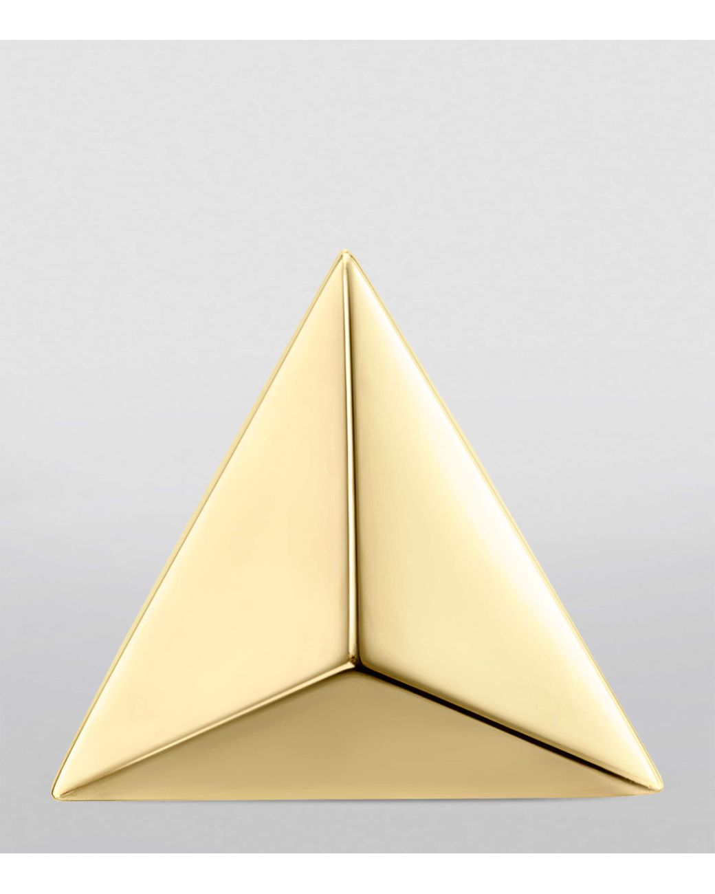 Maria Tash Metallic Faceted Triangle Stud Earring