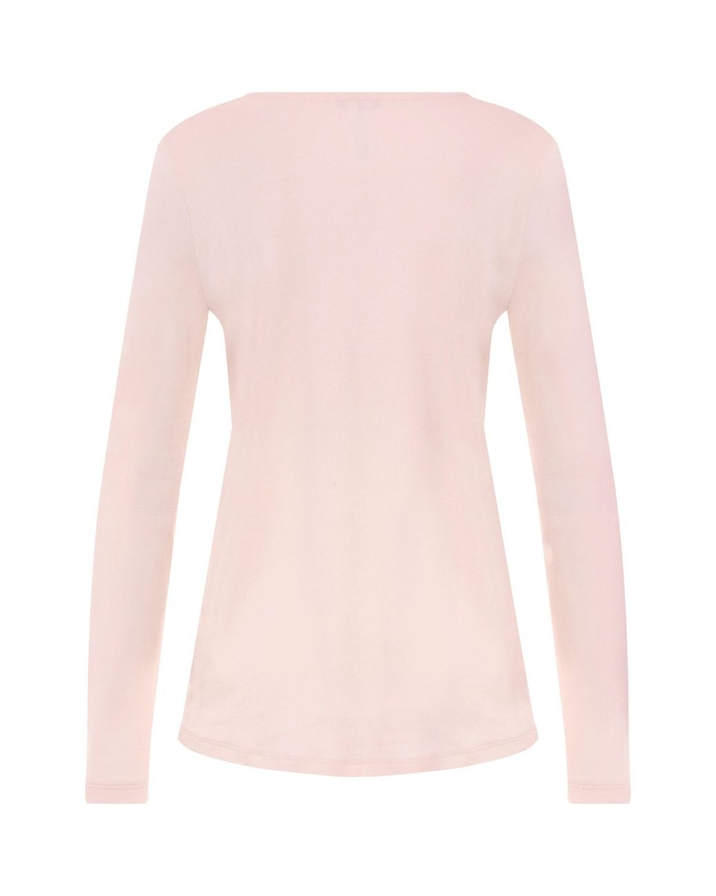 Hanro Pink Cotton Loungy Nights Long-Sleeve Shirt
